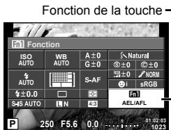 OLYMPUS E-M5 MARK II - Attribution de fonctions aux touches (Touche Fonction) - 1