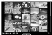OLYMPUS E-M5 MARK II - Affichage de l'index/Affichage du calendrier - 5