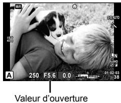 OLYMPUS E-M5 MARK II - Choix de l'ouverture (mode priorité ouverture A) - 1