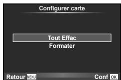 OLYMPUS E-M5 MARK II - Suppression de toutes les images (Configurer carte) - 1