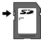 OLYMPUS E-M5 MARK II - Commutateur de protection d'écriture de carte SD - 1