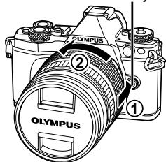 OLYMPUS E-M5 MARK II - ■ Retrait de l'objectif de l'appareil photo - 1