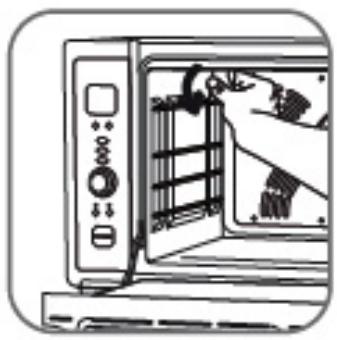 ROWENTA GOURMET PRO 38 L - · Changement de l'ampoule interieure - 1