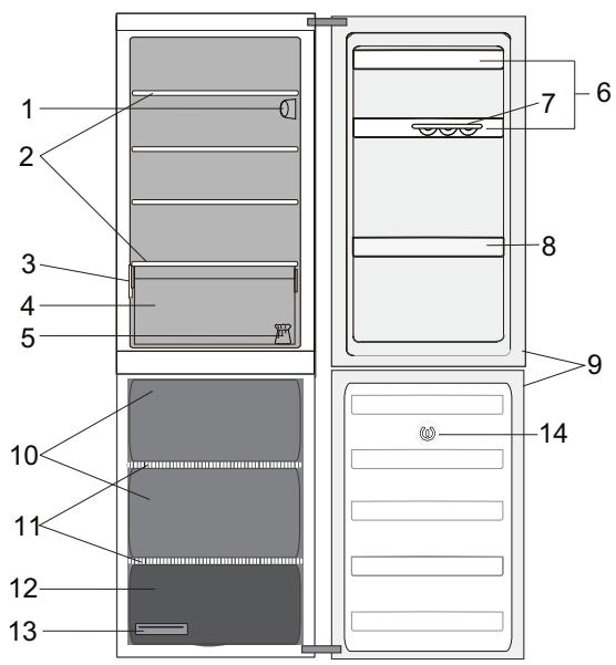 INDESIT LR7S1X, LR7 S1 W - DESCRIPTION DU PRODUIT - 1