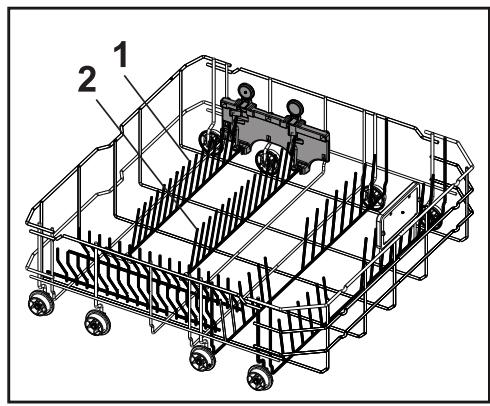 BEKO DFN2432S - Tiges du panier inférieur rétractables (2 pièces) - 1