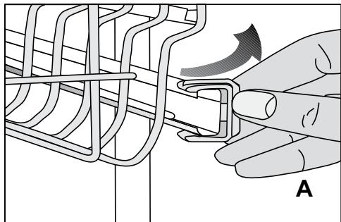 BEKO DFN2432S - Ajuster la hauteur du panier supérieur vide - 1
