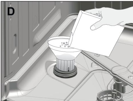 BEKO DFN2432S - Ajout du sel - 4
