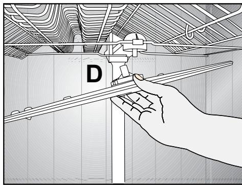 BEKO DFN2432S - Bras de lavage supérieur - 2