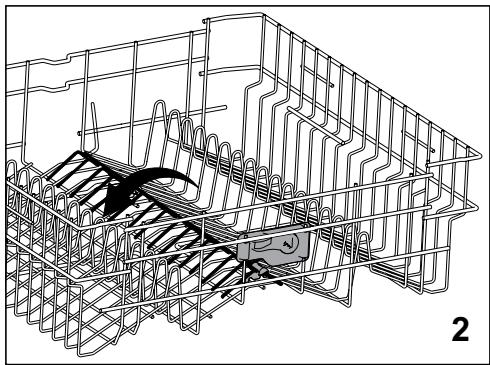 BEKO DFN2432S - Tiges du panier supérieur rétractables - 2