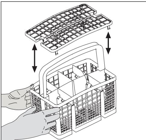 BEKO DIN 5532 - Panier à couverts amovible (varie selon le modèle) - 2