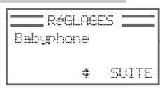 GRUNDIG CALÍOS BS 7105 TAD - Désactiver le babyphone - 6