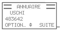 GRUNDIG CALÍOS BS 7105 TAD - Numérotation à partir de l'annuaire - 2