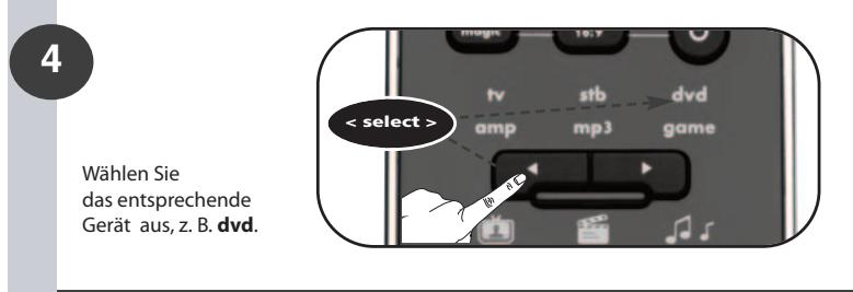 ONE FOR ALL SMART CONTROL - Zurücksetzen einer Taste auf die Original-Funktion - 4