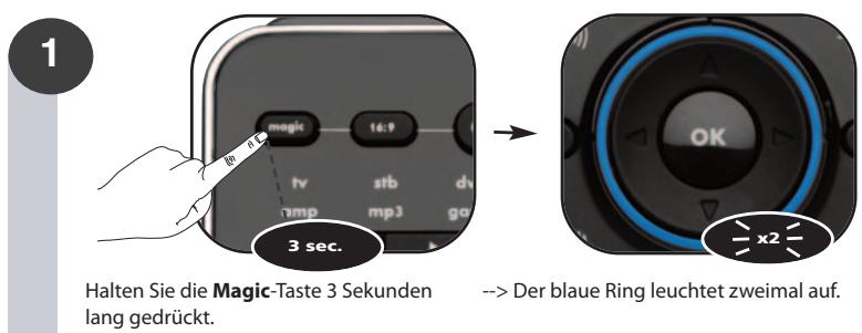 ONE FOR ALL SMART CONTROL - Zurücksetzen einer Taste auf die Original-Funktion - 1