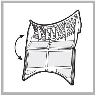 HOTPOINT-ARISTON AQCF 851 BU,  AQCF851BU,  AQUALTIS AQCF851BU - Nettoyer le filtre après chaque cycle - 1