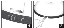 OREGON SCIENTIFIC THERMOMÈTRE DE BAIN - Enlever le couvercle - 1