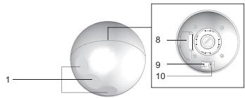 OREGON SCIENTIFIC RÉVEIL PROJECTEUR SANS FIL GIOVANNONI - VUE de la BASE - 1
