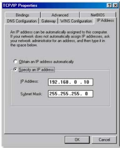 D-LINK DI-624 WIRELESS - Comment attribuer une adresse IP statique sous windows 98/me? (suite) - 1