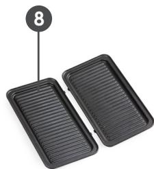 DOMO DO9136C SNACKMAKER - PARTS - 3