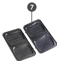 DOMO DO9136C SNACKMAKER - ÉLÉMENTS - 2