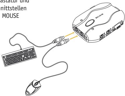 BELKIN SWITCH KVM À 4 PORTS #F1DJ104PF - Konsolenanschluss - 1