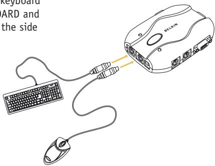BELKIN SWITCH KVM À 4 PORTS #F1DJ104PF - Connecting the Console - 1