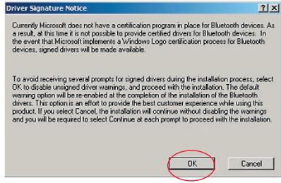 BELKIN ADAPTATEUR USB BLUETOOTH™-100 MÈTRES #F8T012FR - Instalace software v operacním systemd Windows 98 SE, Me, 2000 a XP - 6