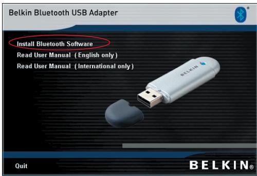 BELKIN ADAPTATEUR USB BLUETOOTH™-100 MÈTRES #F8T012FR - Konfiguracja oprogramowania - 1