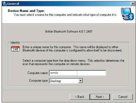 BELKIN ADAPTATEUR USB BLUETOOTH™-100 MÈTRES #F8T012FR - Erstkonfigurationsassistent - 1