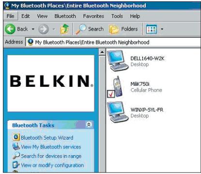 BELKIN ADAPTATEUR USB BLUETOOTH™-100 MÈTRES #F8T012FR - Comment utiliser le logiciel bluetooth belkin - 1