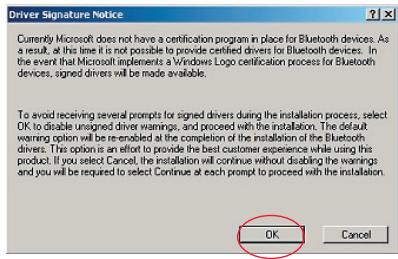 BELKIN ADAPTATEUR USB BLUETOOTH™-100 MÈTRES #F8T012FR - Softwareinstallation unter Windows 98 SE, ME, 2000 und XP - 6