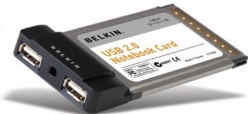 BELKIN CARTE CARDBUS USB 2.0 À HAUT DÉBIT DE #F5U222FR - Carte pour ordinateur portable USB 2.0 à haut débit - 2