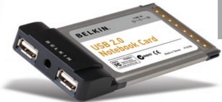 BELKIN CARTE CARDBUS USB 2.0 À HAUT DÉBIT DE #F5U222FR - 1
