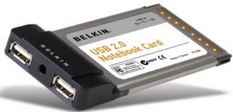 BELKIN CARTE CARDBUS USB 2.0 À HAUT DÉBIT DE #F5U222FR - Notebook Card - 2