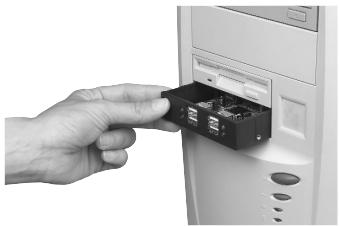 BELKIN HUB USB 2.0 À HAUT DÉBIT DRIVE BAY #F5U261EA - INSTALLATIE - 1