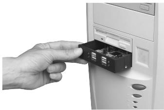 BELKIN HUB USB 2.0 À HAUT DÉBIT DRIVE BAY #F5U261EA - INSTALACION - 1