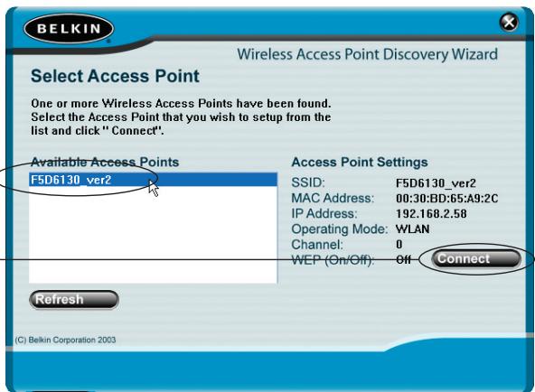 BELKIN POINT D'ACCÉS 802.11B #F5D6130FR - Step 2: Install the Discovery Wizard - 5