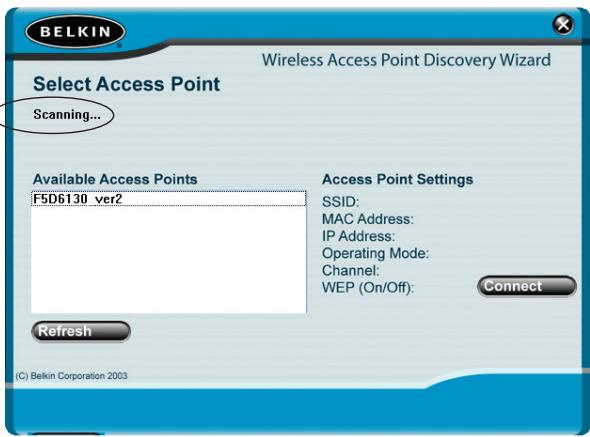 BELKIN POINT D'ACCÉS 802.11B #F5D6130FR - Step 2: Install the Discovery Wizard - 4
