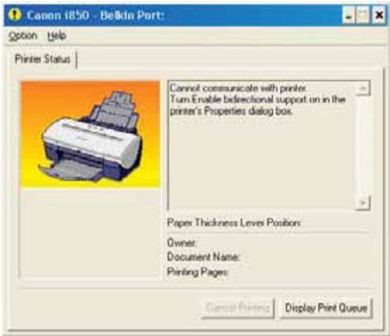BELKIN SERVEUR D’IMPRESSION SANS FIL #F1UP0001FR - Dépannage - 1