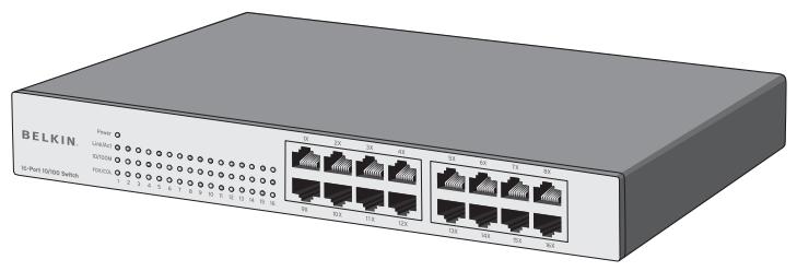 BELKIN SWITCH 10/100 À 16 PORTS #F5D5131EA16 - Conmutador 10/100 de 16 puertos 24 Conmutador 10/100 de 24 puertos - 1