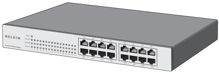 BELKIN SWITCH 10/100 À 16 PORTS #F5D5131EA16 - 1