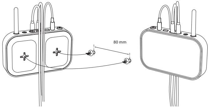 BELKIN TUNESTAGE 2 POUR IPOD® #F8Z919EA - Montaje del receptor del TuneStage 2 en la pared (optional) - 1
