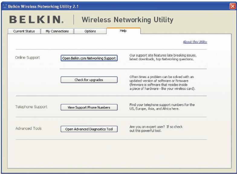 BELKIN CARTE RÉSEAU SANS FIL N1 POUR ORDINATEUR DE BUREAU #F5D8001FR - Aide de l'Utilitaire de surveillance réseau sans fil - 1