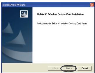 BELKIN CARTE RÉSEAU SANS FIL N1 POUR ORDINATEUR DE BUREAU #F5D8001FR - Étape 1 Installer - 2