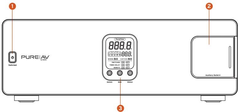 BELKIN CONSOLE D'ALIMENTATION POUR HOME CINÉMA PUREAV™ PF50 #AP41000EX3M - Caractéristiques de la console d'alimentation - 1