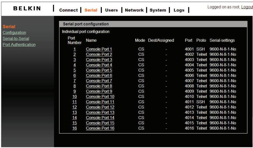 BELKIN SERVEUR DE CONSOLE SÉRIE OMNIVIEW #F1DP116SEA - Configuration - 1