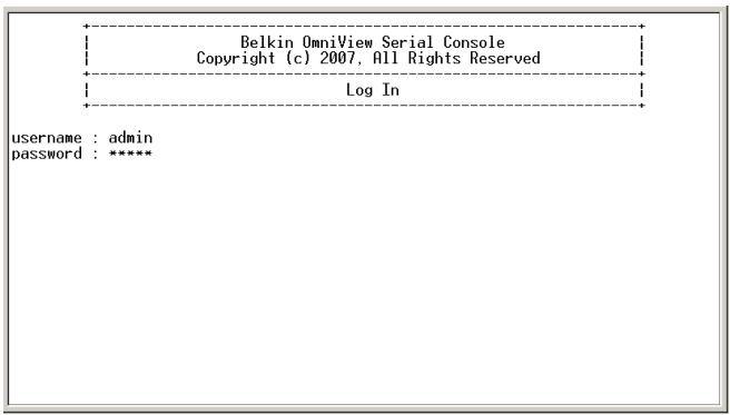 BELKIN SERVEUR DE CONSOLE SÉRIE OMNIVIEW #F1DP116SEA - S-à-s > sélectionnez le port série à série - 1