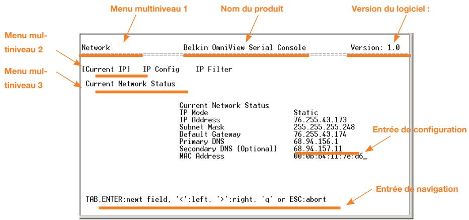 BELKIN SERVEUR DE CONSOLE SÉRIE OMNIVIEW #F1DP116SEA - Étape 3 configuration de réseau - 2