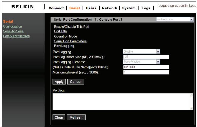 BELKIN SERVEUR DE CONSOLE SÉRIE OMNIVIEW #F1DP116SEA - Connexion du port - 1