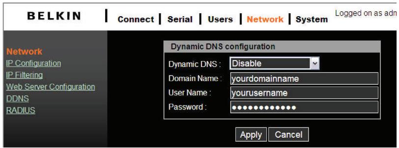 BELKIN SERVEUR DE CONSOLE SÉRIE OMNIVIEW #F1DP116SEA - DNS dynamique - 1